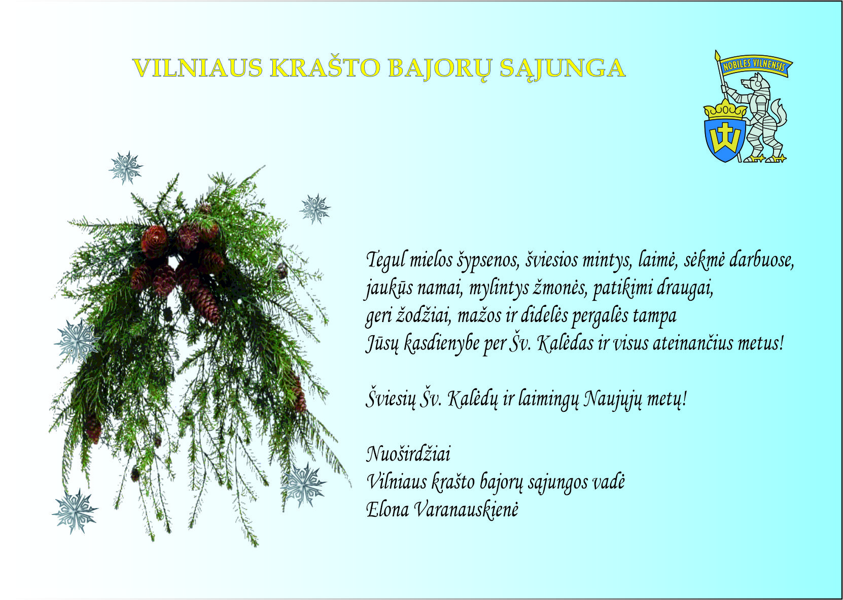 I Skelbimus3 Sveikinimas kaledinis VKBS