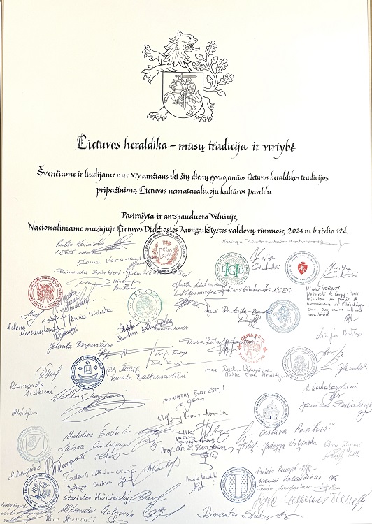 Lietuvos heraldika – mūsų tradicija ir vertybė