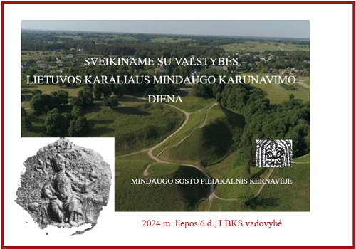 Sveikinimas su Valstybės – Lietuvos karaliaus Mindaugo karūnavimo – diena